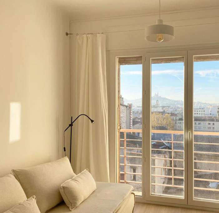 Vue Mer Et Et Notre Dame Centre Ville Avec Balcon Et Parking Marseille Exteriér fotografie